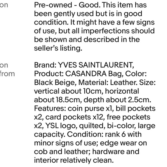 Yves Saint Laurent Black Chevron Wallet with Gold Emblem - Picture 10 of 10